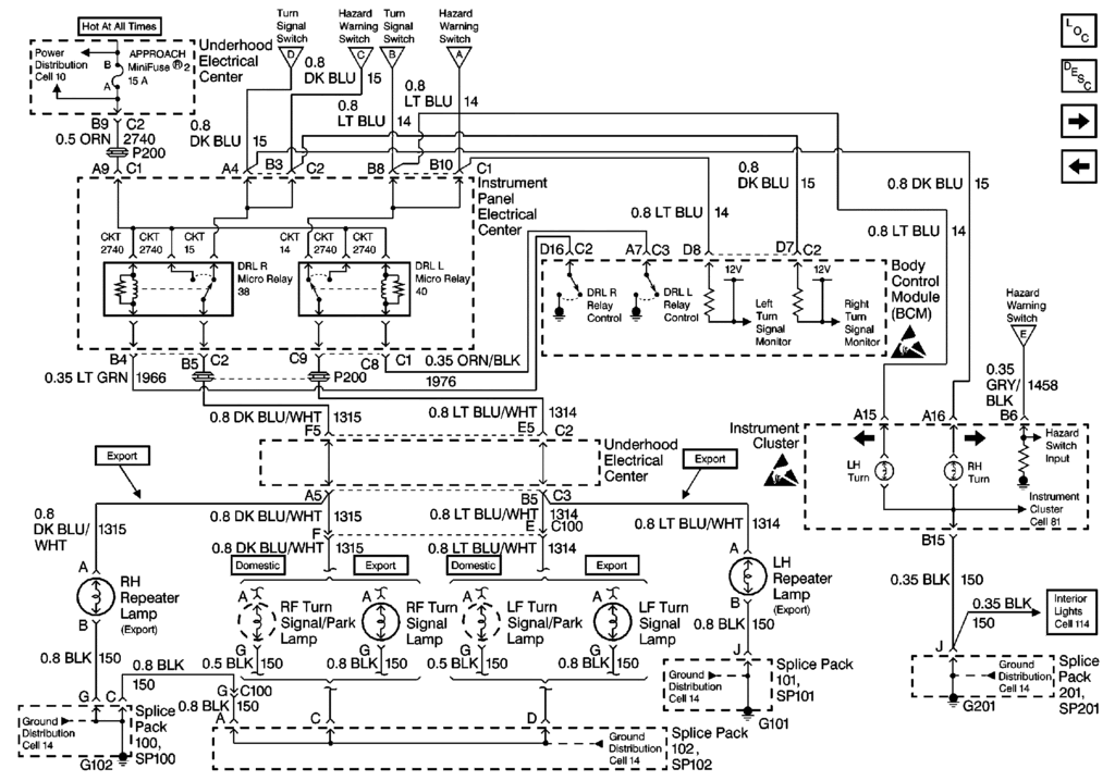 Wiring diagram daytime running lights - CorvetteForum - Chevrolet